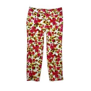 Ann Taylor Floral Capris 0P